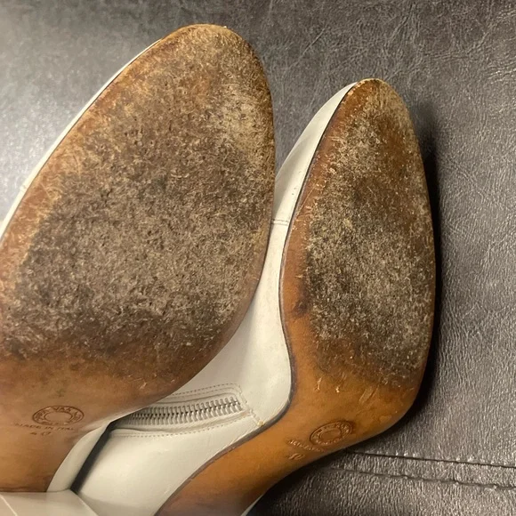 Dries Van Noten white leather chunky soles boots 40 - Picture 9 of 14